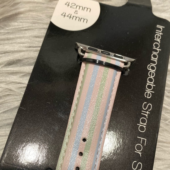 I.N.C. Pastel Multi-Stripe Apple Watch 42mm - Picture 2 of 6